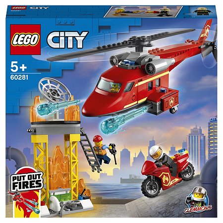 Конструктор LEGO City Fire Спасательный пожарный вертолёт 60281 - фото 2