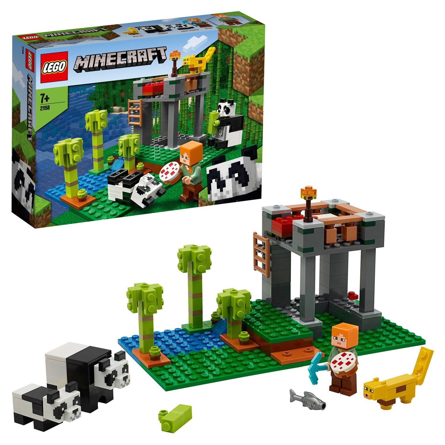 Конструктор LEGO Minecraft Питомник панд 21158 - фото 1