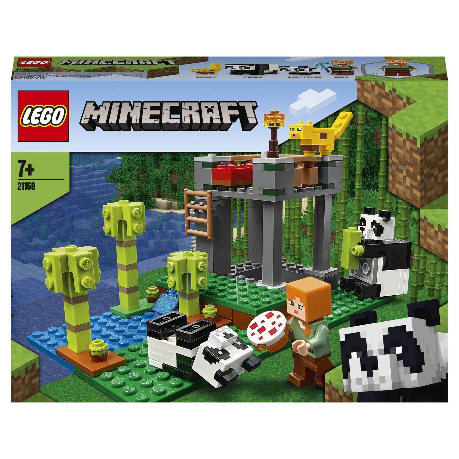 Конструктор LEGO Minecraft Питомник панд 21158 - фото 2