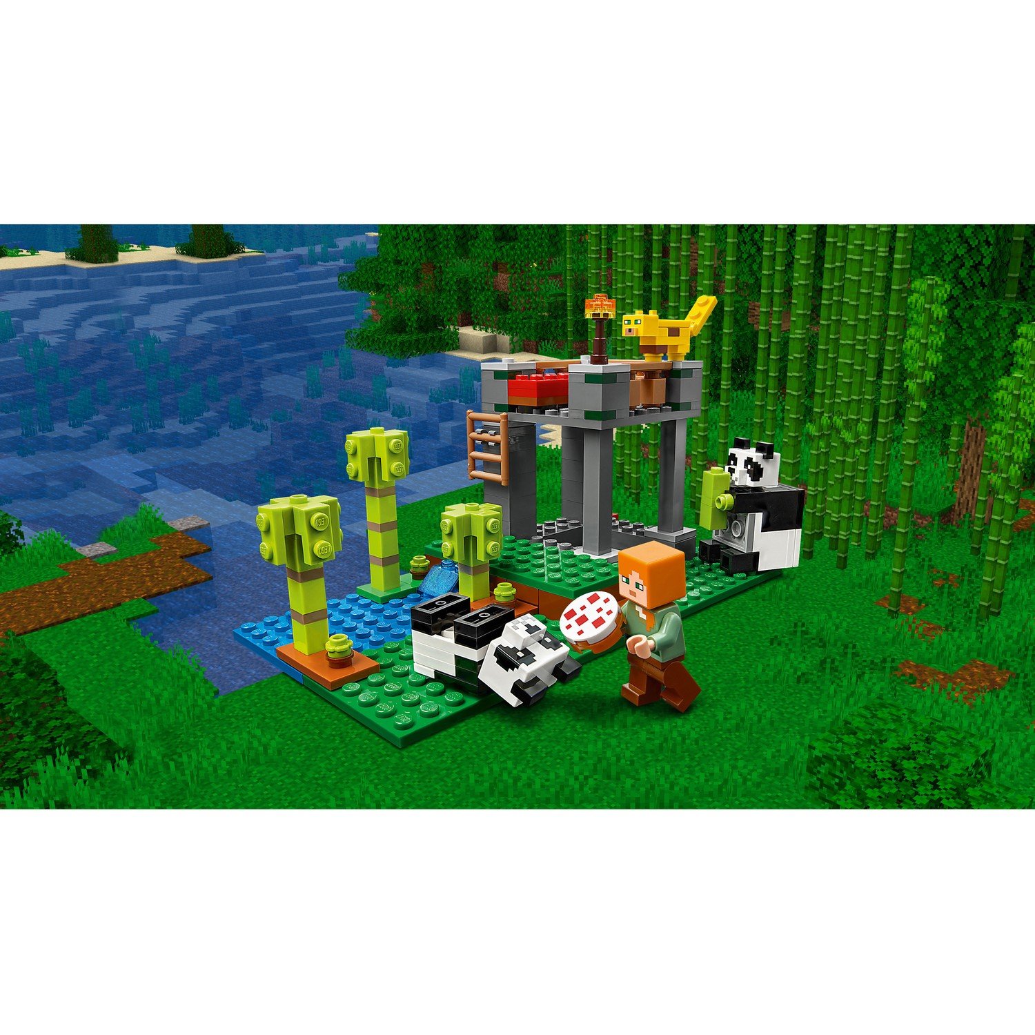 Конструктор LEGO Minecraft Питомник панд 21158 - фото 9