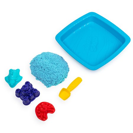 Песок кинетический Kinetic Sand с коробкой и инструментами 454г Blue 6024397/20106636 - фото 3