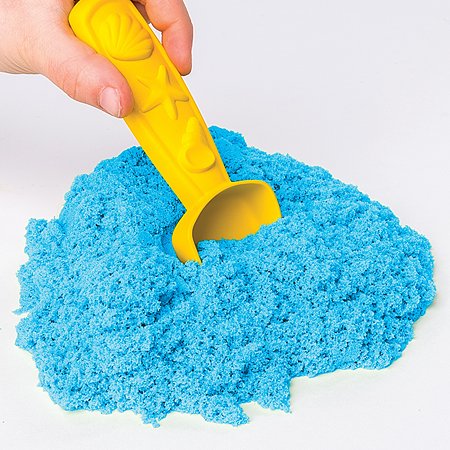 Песок кинетический Kinetic Sand с коробкой и инструментами 454г Blue 6024397/20106636 - фото 4