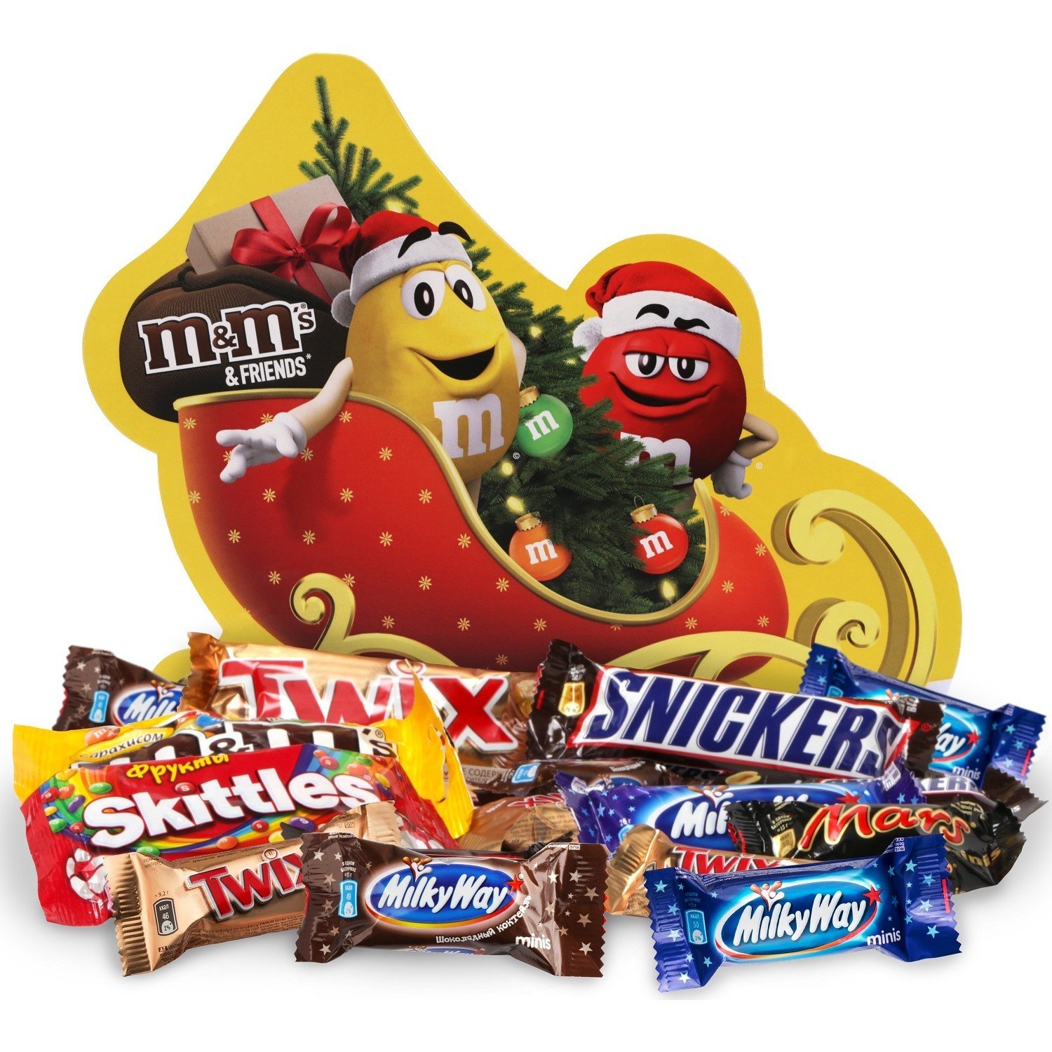  подарочный M&MS Friends Sleigh 325г -  в интернет магазине .