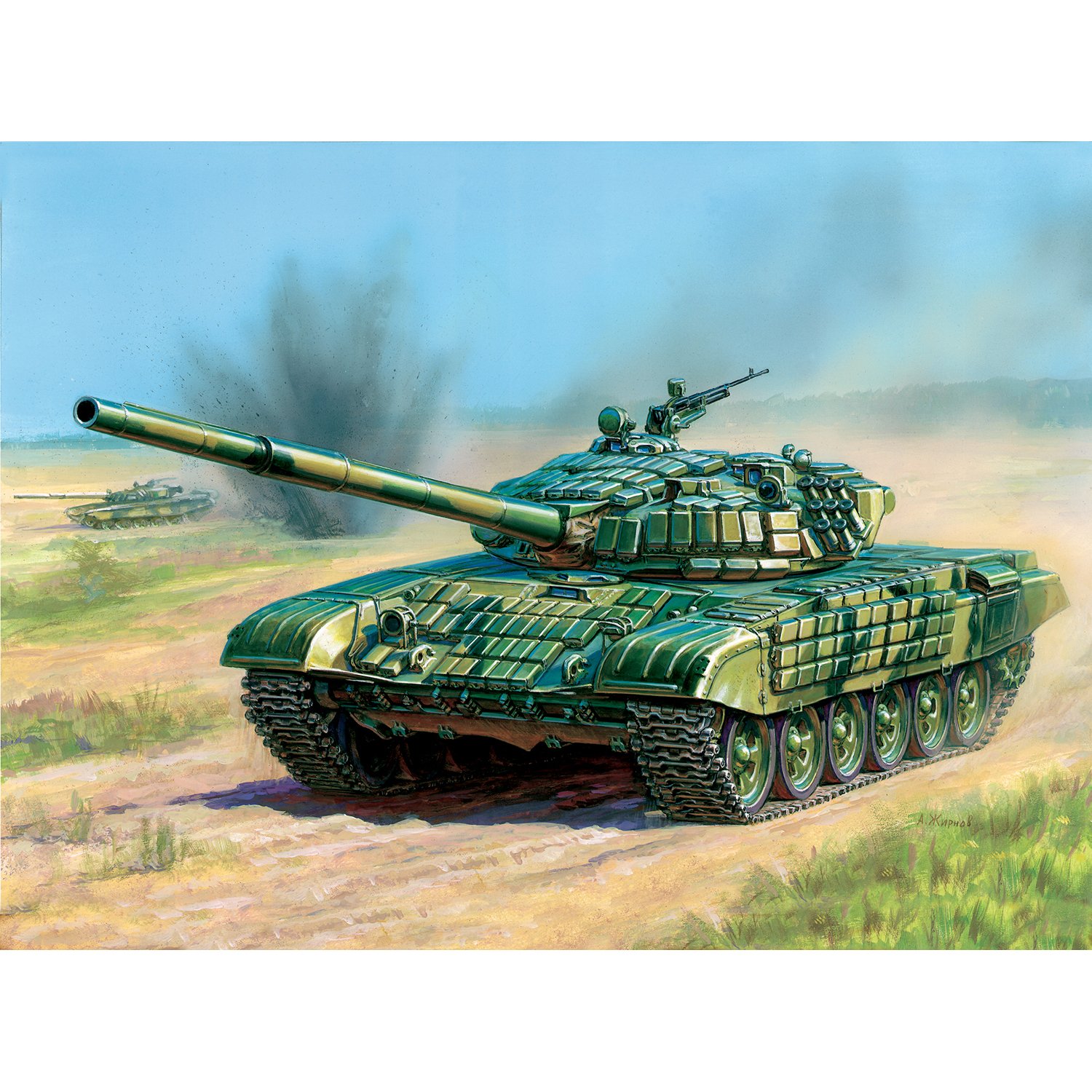 Модель для сборки Звезда Российский танк с активной броней Т-72Б - фото 3