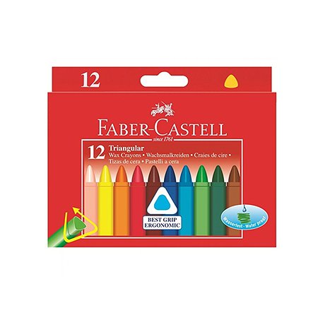 Мелки восковые Faber Castell 12цветов 120010