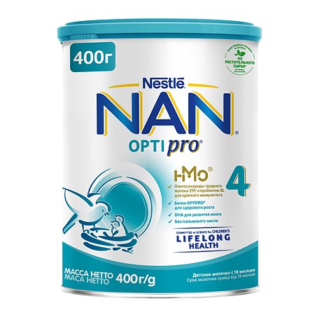 Молочко NAN 4 400г с 18месяцев
