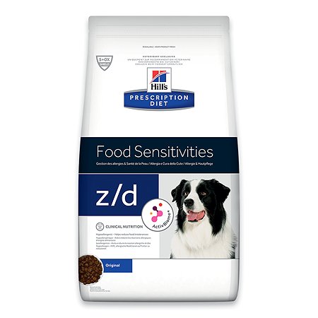 Корм для собак HILLS 3кг Prescription Diet z/d Food Sensitivities диетический при пищевой аллергии