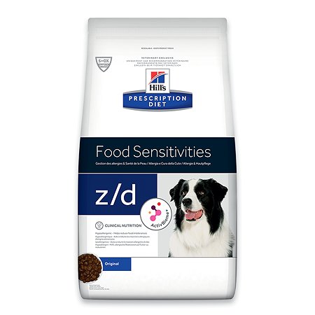 Корм для собак HILLS 8кг Prescription Diet z/d Food Sensitivities диетический при пищевой аллергии