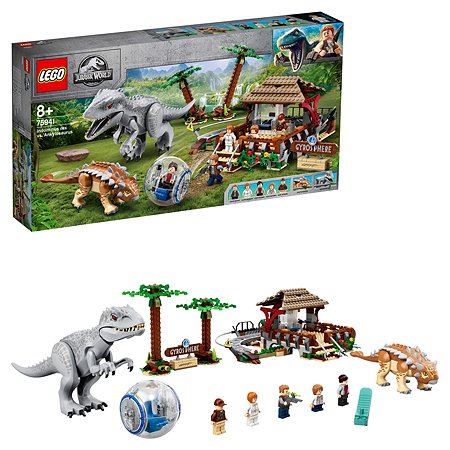 Конструктор LEGO Jurassic World Индоминус-рекс против анкилозавра 75941