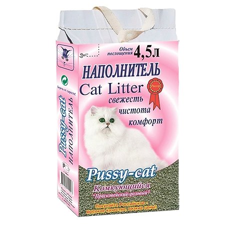 Наполнитель для кошек Pussy Cat комкующийся 4.5 л 12086
