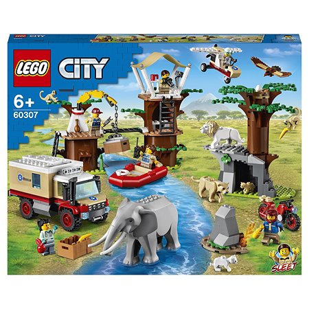 Конструктор LEGO City Wildlife Лагерь спасения дикой природы 60307 - фото 2