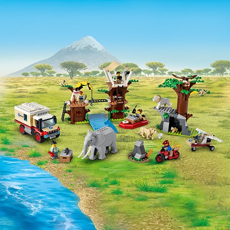 Конструктор LEGO City Wildlife Лагерь спасения дикой природы 60307 - фото 4