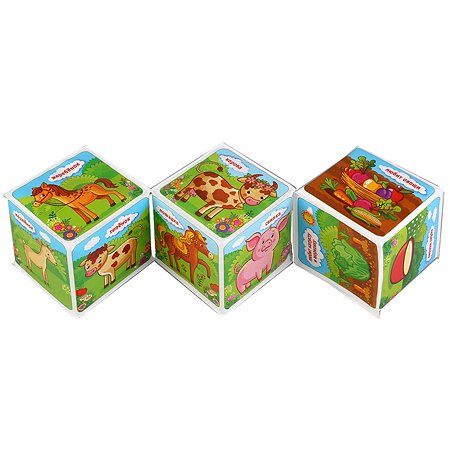 Игрушка для ванны УМка Кубики Домашние животные 259687