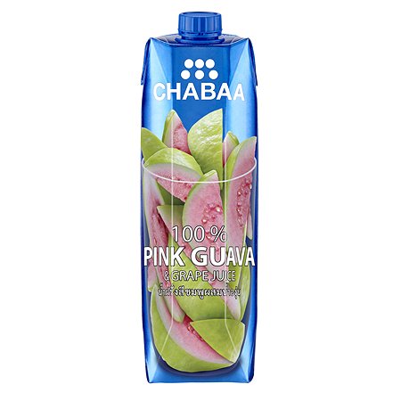 Сок Chabaa 100% гуава-виноград 1л