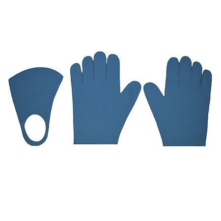 Комплект Ball Masquerade Яркий маска+перчатки взрослый Голубой - фото 1