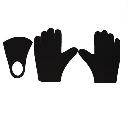 Комплект Ball Masquerade Яркий маска+перчатки взрослый Чёрный