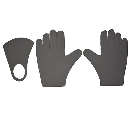 Комплект Ball Masquerade Яркий маска+перчатки взрослый Серый