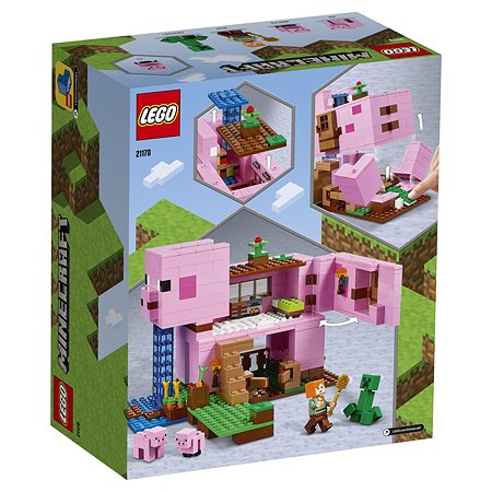 Конструктор LEGO Minecraft Дом-свинья 21170 - фото 3
