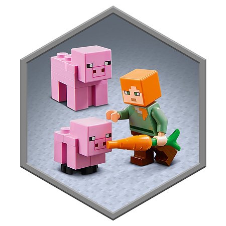 Конструктор LEGO Minecraft Дом-свинья 21170 - фото 9