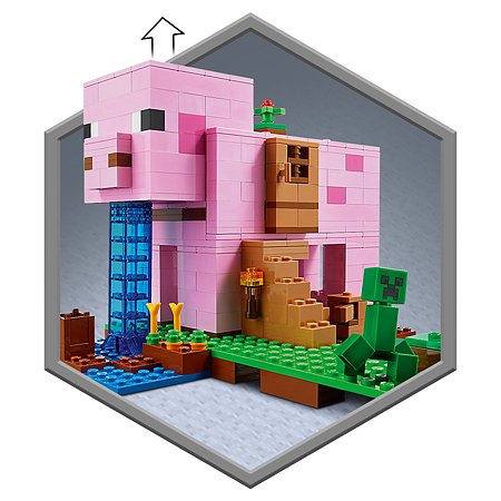 Конструктор LEGO Minecraft Дом- свинья 21170 - фото 10