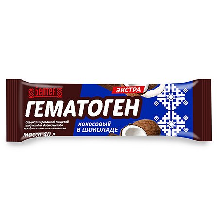 Гематоген Белтея Экстра кокос-шоколад 40г