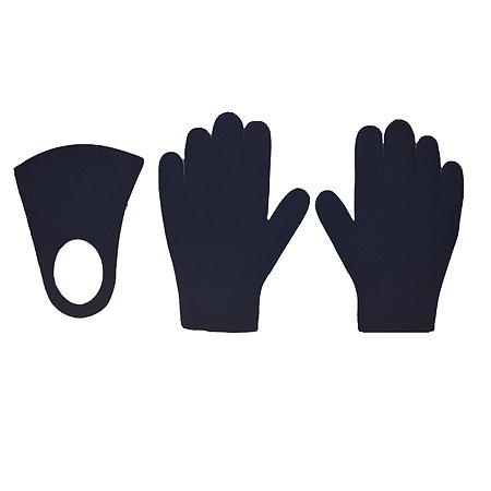 Комплект Ball Masquerade Яркий маска+перчатки детский Синий - фото 1