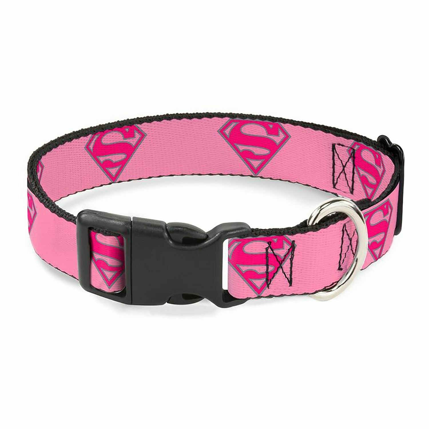 Ошейник для собак Buckle-Down Супермен S Розовый - фото 1