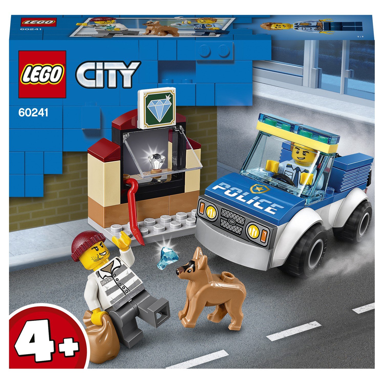 Конструктор lego city police 60241 полицейский отряд с собакой