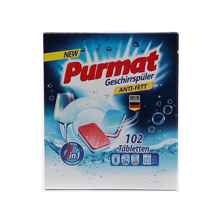 Таблетки для посудомойки Purmat PURMAT 102 штук - фото 1
