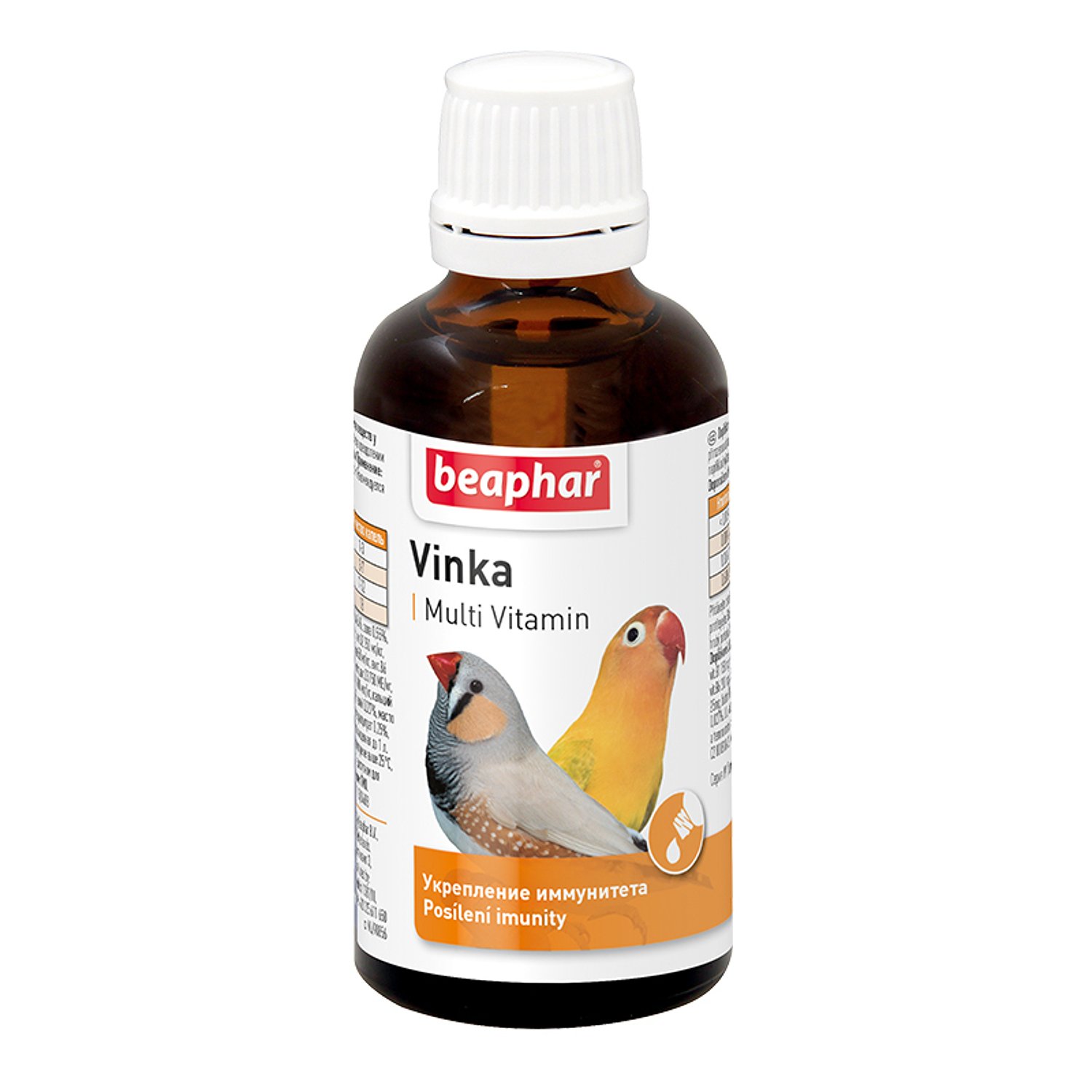 Добавка для птиц Beaphar Vinka для укрепления иммунитета 50мл - фото 1