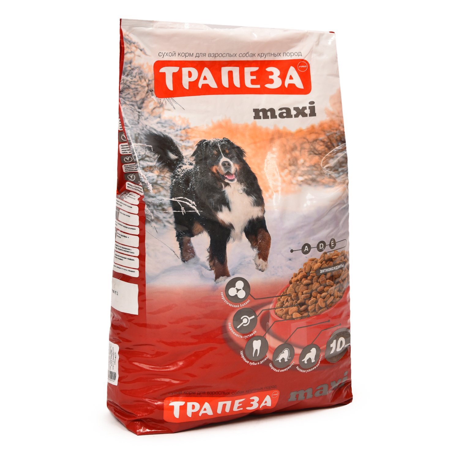 Сухой корм “Трапеза” макси для собак крупных пород, 10кг