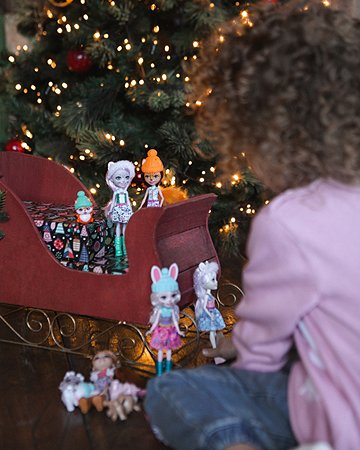 Набор игровой Enchantimals Снежный день с друзьями 5 кукол+питомцы GXB20 - фото 5