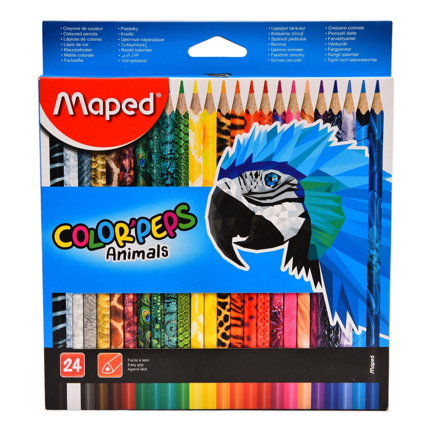 Карандаши цветные MAPED Color Peps Animals 24цвета 832224 - фото 1