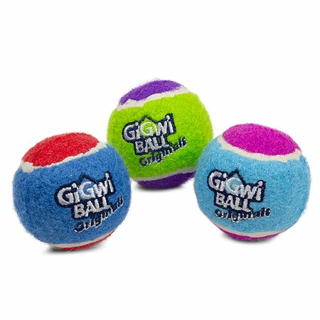 Игрушка для собак GiGwi Мяч с пищалкой 3шт 75338