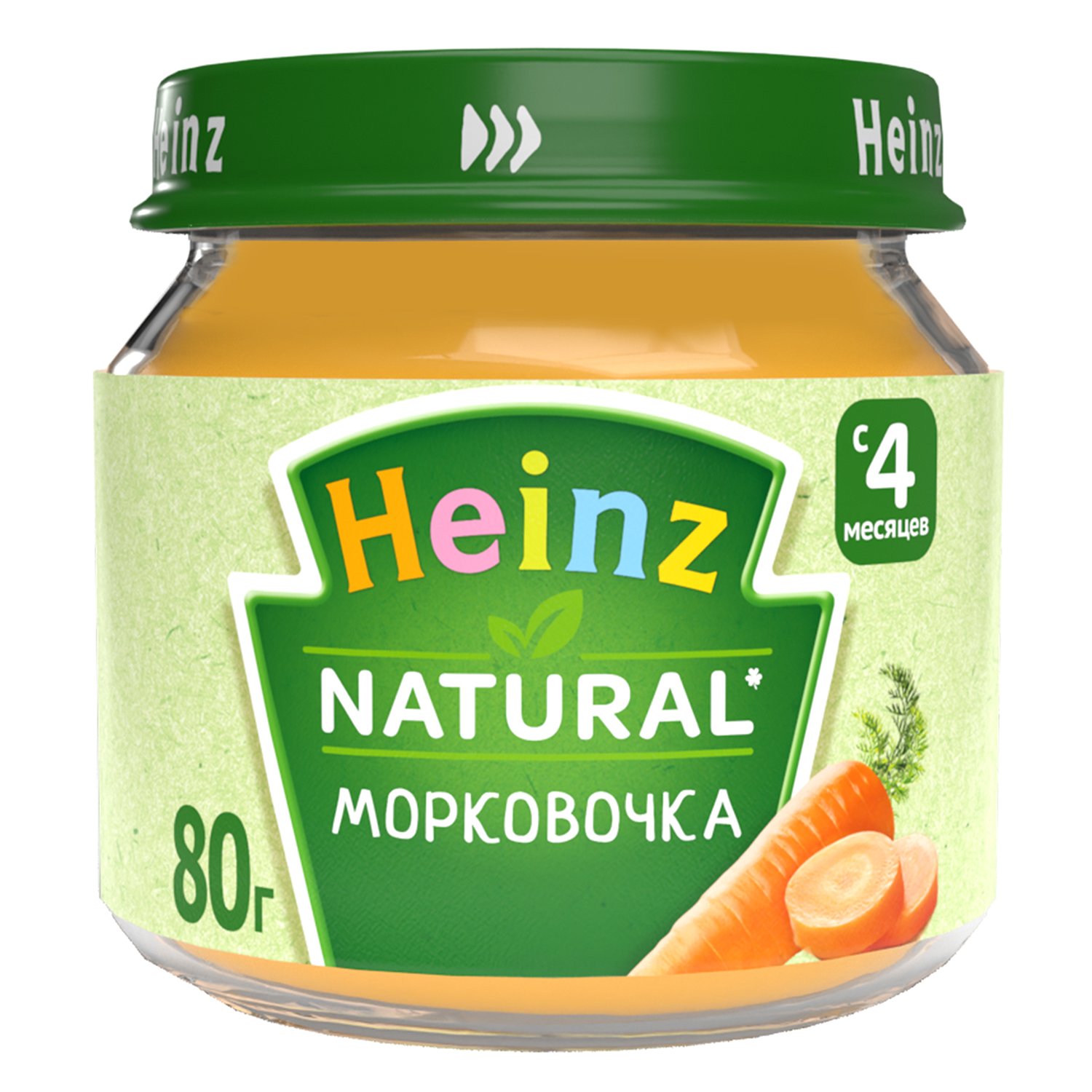 Пюре Heinz морковочка 80г с 5месяцев - фото 1