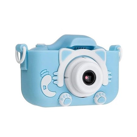 Фотоаппарат Uniglodis детский цифровой Cute Kitty голубой - фото 1