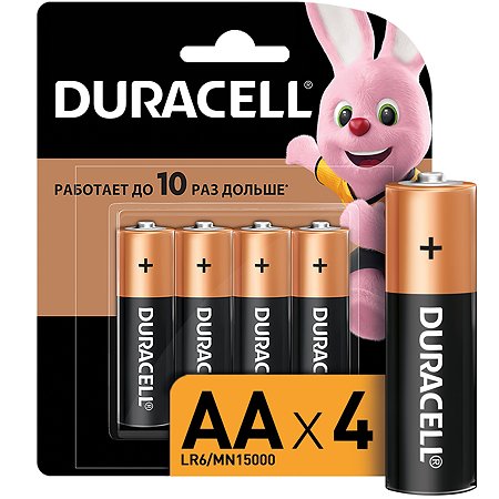 Батарейки Duracell Basic АА/LR6 4шт - фото 1