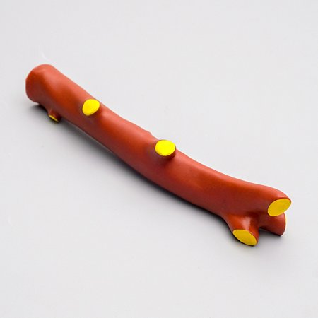 Игрушка для собак Пижон пищащая «Ветка» 21.5 см. коричневая