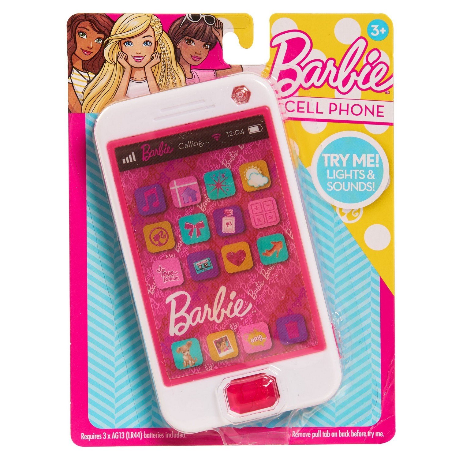 Обучающий смартфон русско-английский,80 функций,Barbie