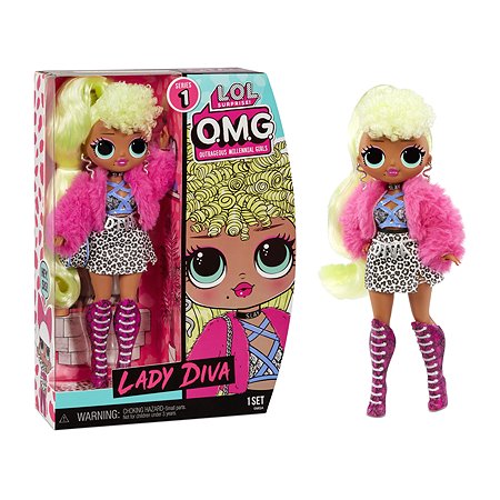 Кукла L.O.L. Surprise! OMG Core Lady Diva 580539EUC - фото 1