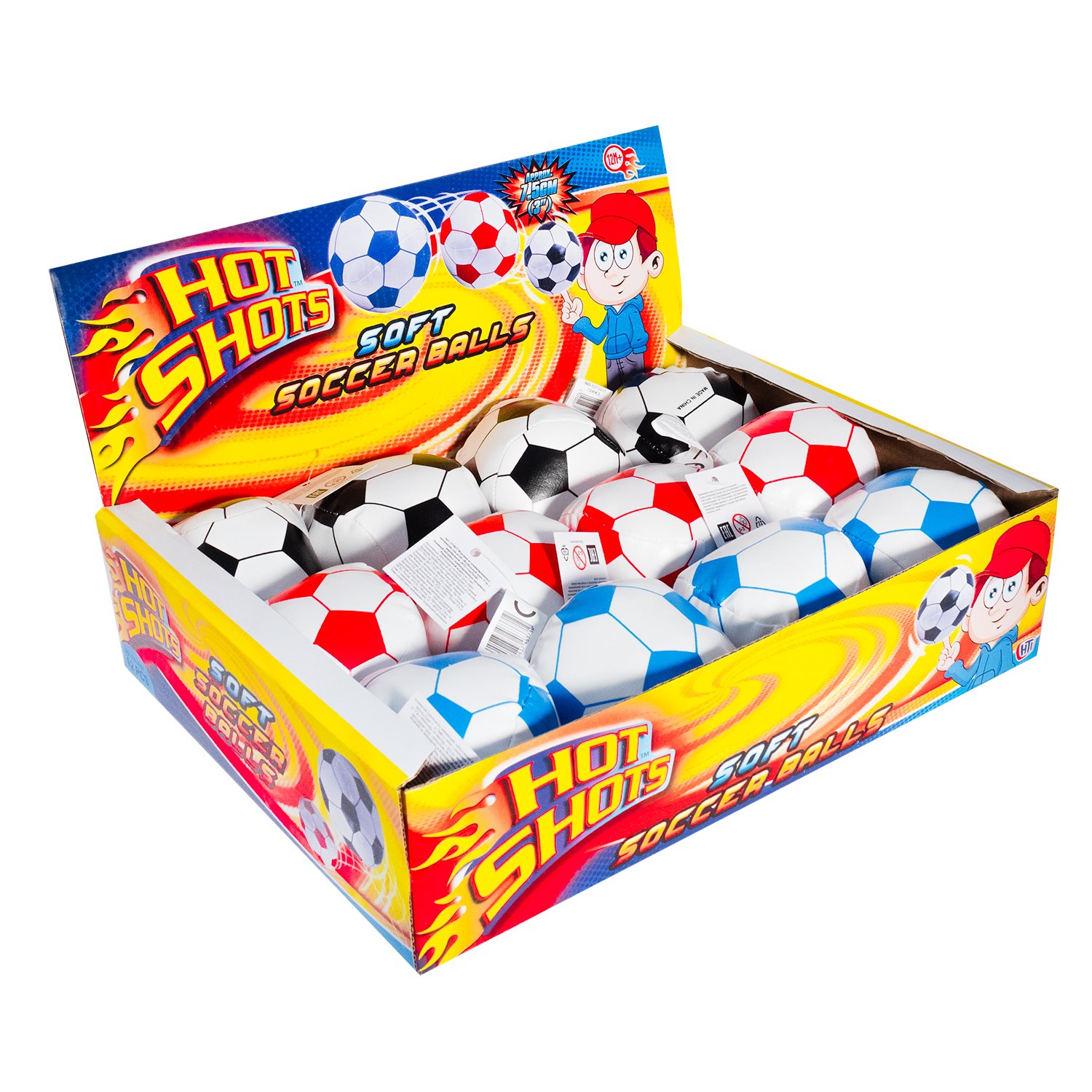 Игрушка HTI Мяч футбольный мягкий в ассортименте 1374637 - фото 6