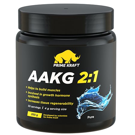Комплекс аминокислотный Prime Kraft AAKG 2:1 натуральный 200г