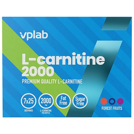 VPLAB Л-карнитин 2000 ягодный 7*25мл - фото 1