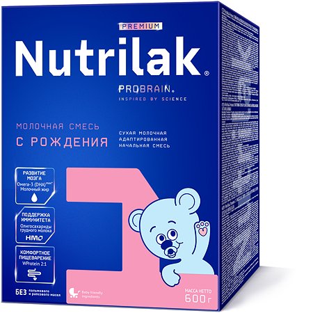 Смесь молочная Nutrilak Premium 1 с рождения 600г - фото 1