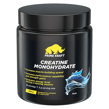 Креатин Prime Kraft Creatine Monohydrate натуральный 200г
