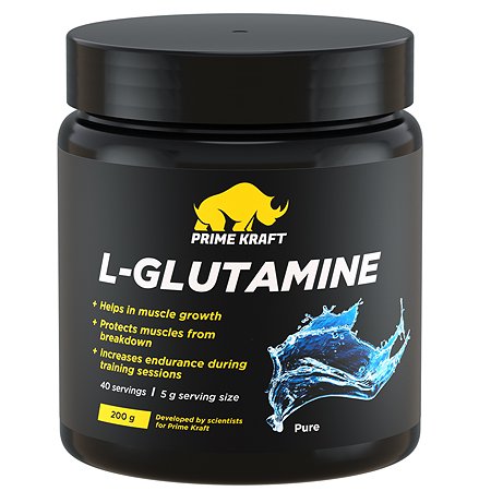Коктейль Prime Kraft L-Glutamine натуральный 200г