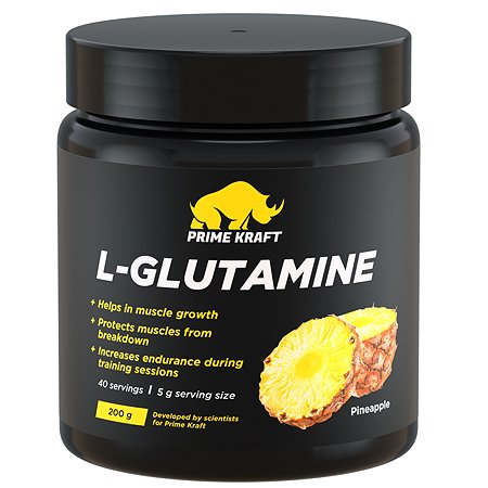 Коктейль Prime Kraft L-Glutamine ананас 200г