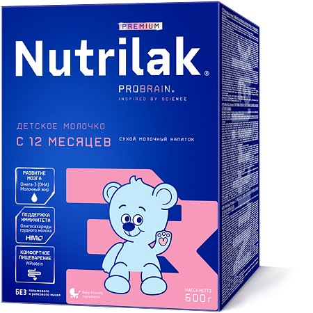 Смесь молочная Nutrilak Premium 3 с 12 месяцев 600г