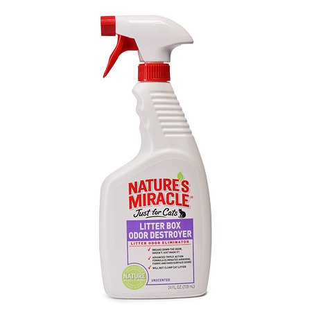 Средство Natures Miracle Litter Box Odor Destroyer устранение запаха в кошачьем туалете спрей 710мл