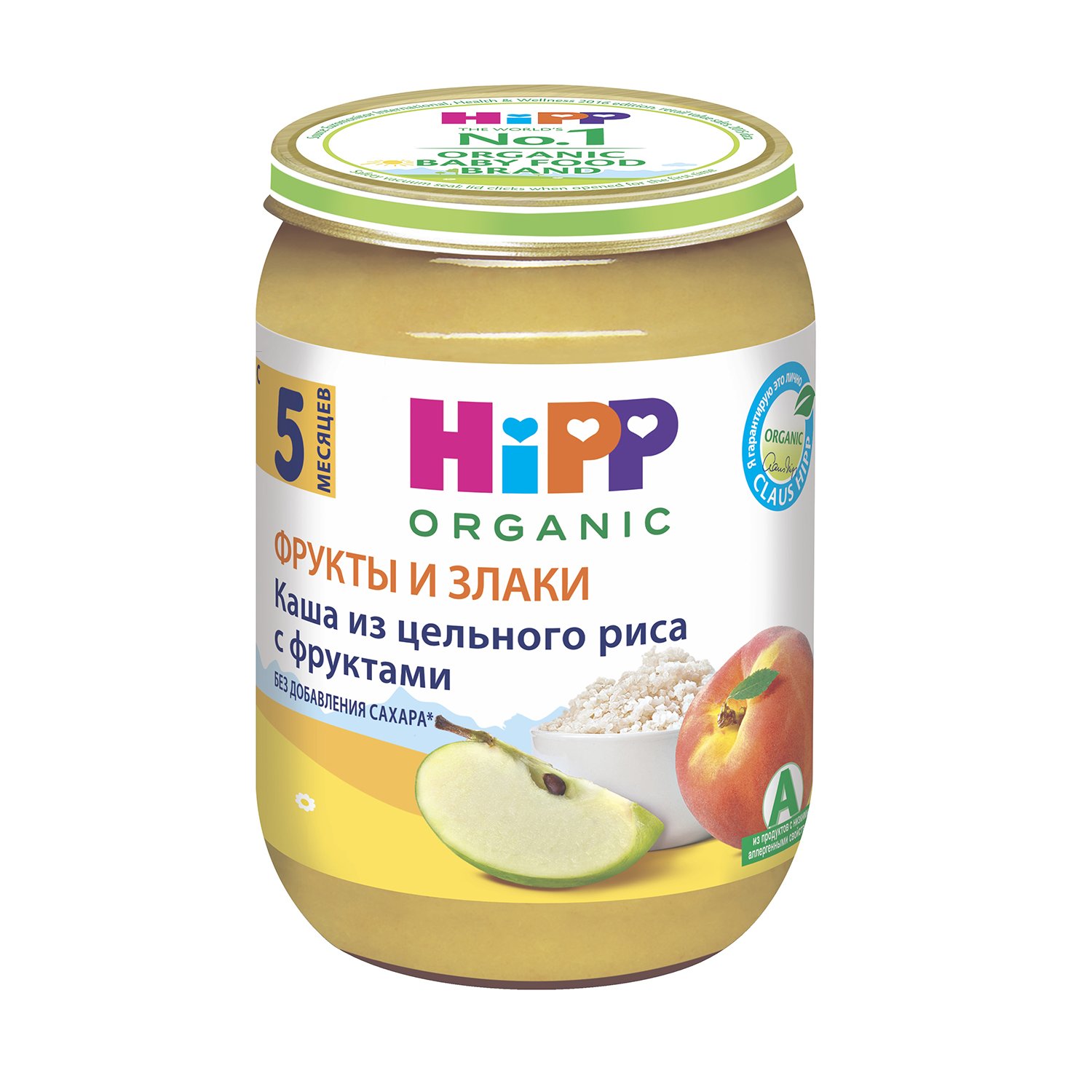 Молочная каша с фруктами hipp